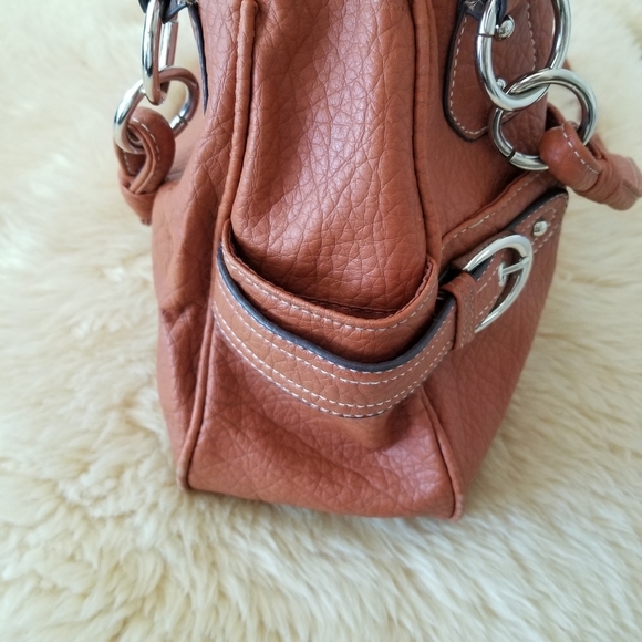 👠 Faux Leather Brown Slouchy Purse - Picture 6 of 14